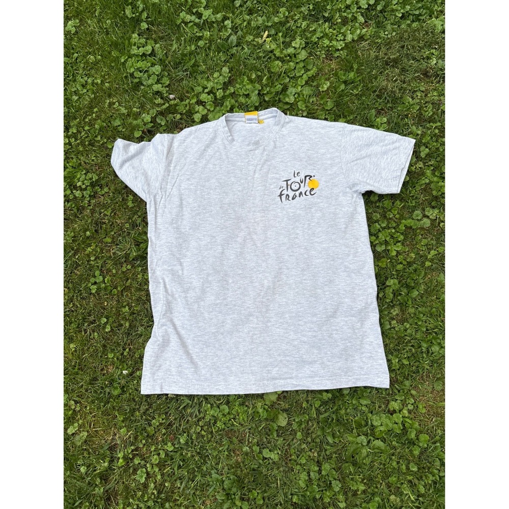 2009‎ Tour de France Graphic T Shirt XL Gray Cycling Map Tee Official